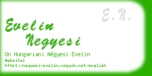 evelin negyesi business card